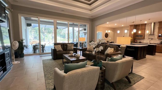 Interior, Kitchen, Living room, Pendant Lights, Recessed Lighting