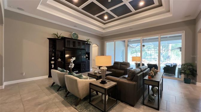 Interior, Living room, Recessed Lighting