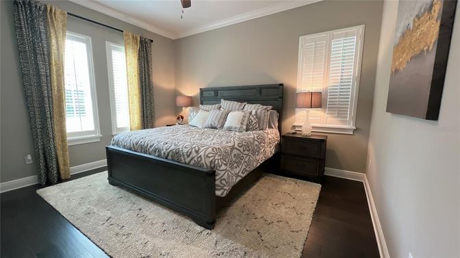 Bedroom, Interior, Wood Texture Flooring