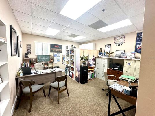 Home Office, Interior, Recessed Lighting
