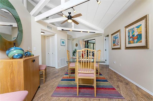 Dining room, Interior, Wood Texture Flooring
