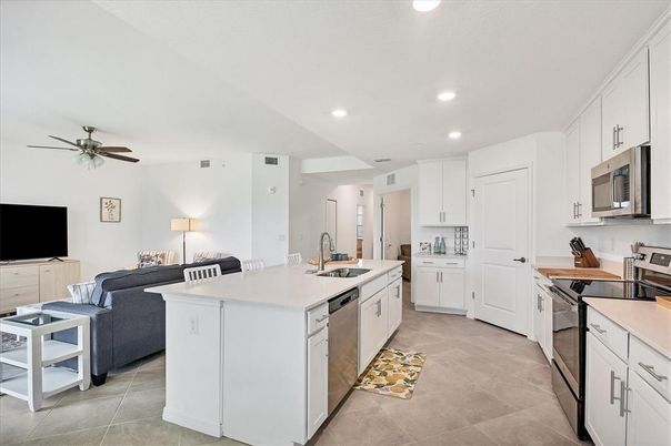 Interior, Kitchen, Living room, Recessed Lighting