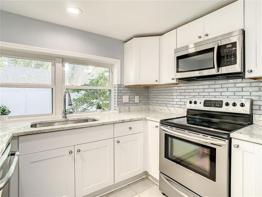 Interior, Kitchen, Recessed Lighting, Stainless Steel Appliances