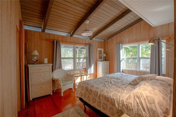 Bedroom, Interior, Wooden Beams, Wooden Ceilings, Wood Texture Flooring, Wooden Walls