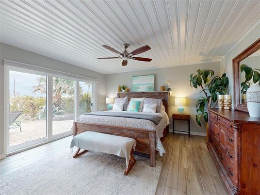 Bedroom, Interior, Wood Texture Flooring