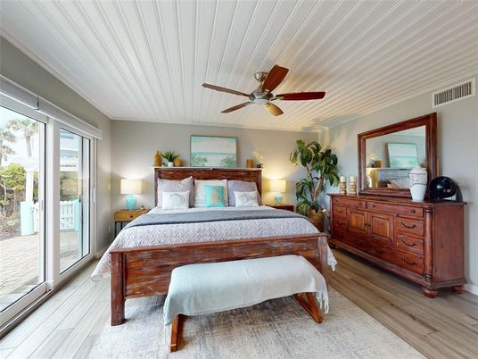 Bedroom, Interior, Wood Texture Flooring