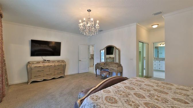 Bathroom, Chandelier, Interior