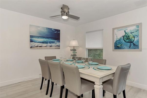 Dining room, Interior, Wood Texture Flooring