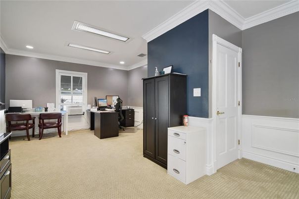 Home Office, Interior, Recessed Lighting