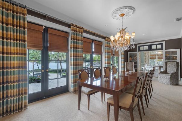 Chandelier, Dining room, Interior, Recessed Lighting