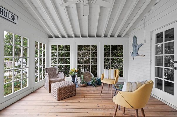 Interior, Sun Room, Wood Texture Flooring