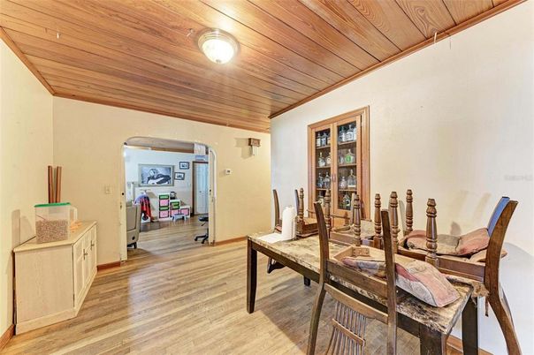 Dining room, Interior, Wooden Ceilings, Wood Texture Flooring