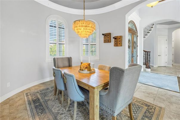 Chandelier, Dining room, Interior