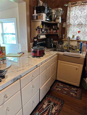 Interior, Kitchen, Wood Texture Flooring