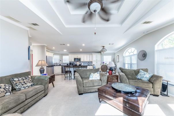 Interior, Kitchen, Living room, Recessed Lighting