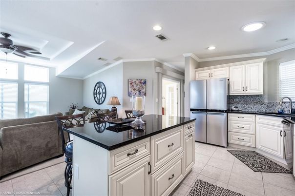 Interior, Kitchen, Living room, Recessed Lighting, Stainless Steel Appliances