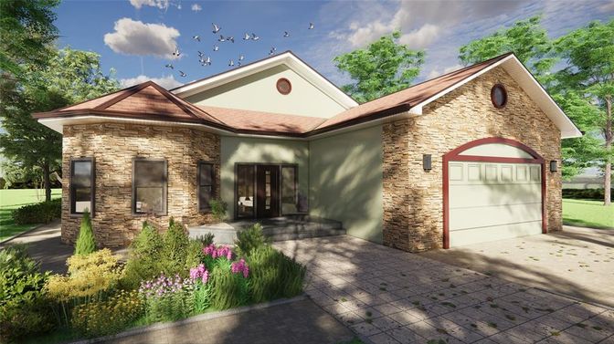 Attached, Exterior, Facade, Brick Facade, Brick Traditional