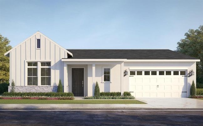 Attached, Exterior, Facade, Farmhouse