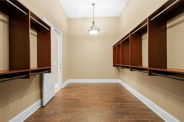 Interior, Pendant Lights, Walk-in Closets, Wood Texture Flooring