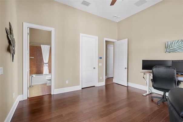 Bathroom, Home Office, Interior, Wood Texture Flooring