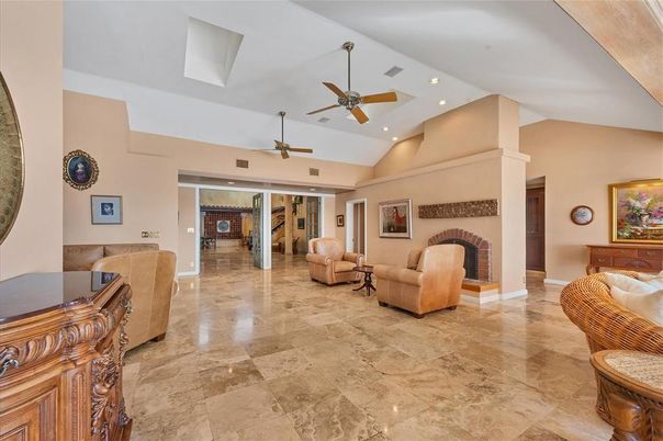 Fireplace, Interior, Living room, Recessed Lighting
