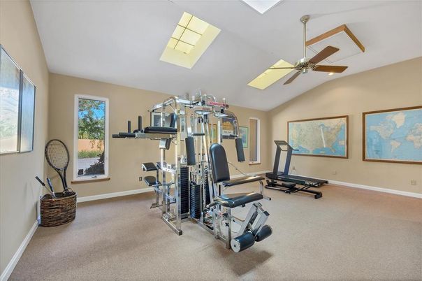 Fitness Equipment, Gym, Interior, Recessed Lighting