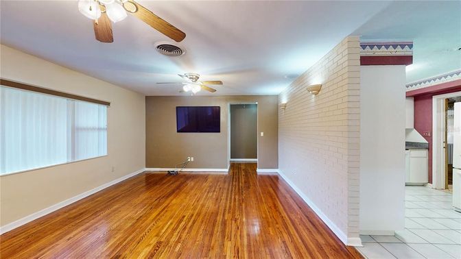 Empty room, Interior, Wood Texture Flooring