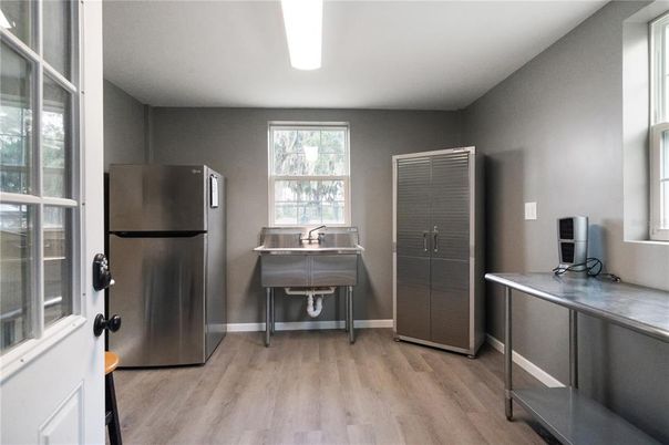 Interior, Kitchen, Wood Texture Flooring