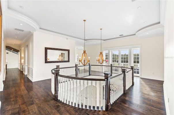 Chandelier, Interior, Recessed Lighting, Wood Texture Flooring