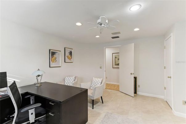 Home Office, Interior, Recessed Lighting