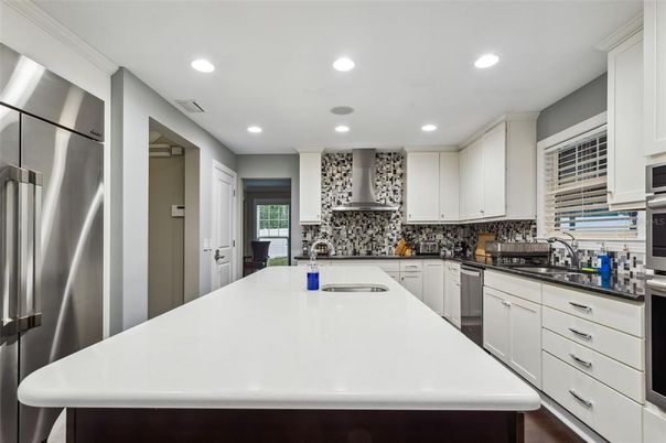 Interior, Kitchen, Recessed Lighting, Stainless Steel Appliances
