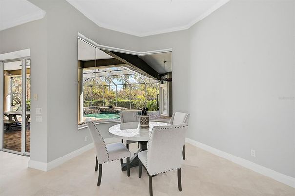 Dining room, Glass Ceilings, Interior, Pool, Sun Room