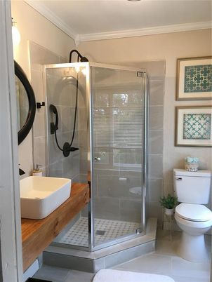 Bathroom, Glass Shower, Interior