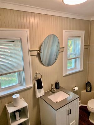 Bathroom, Interior, Wood Texture Flooring