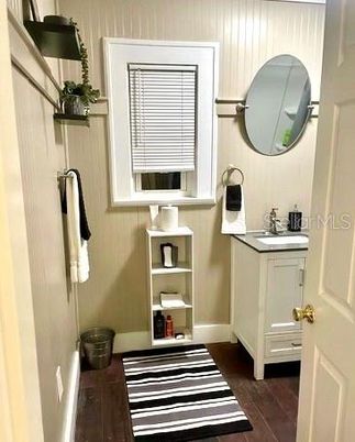 Bathroom, Interior, Wood Texture Flooring