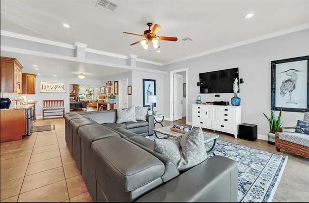 Interior, Kitchen, Living room, Recessed Lighting