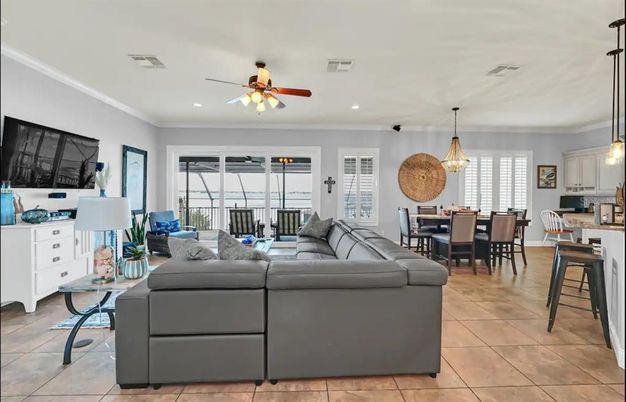 Dining room, Interior, Kitchen, Living room, Pendant Lights, Recessed Lighting