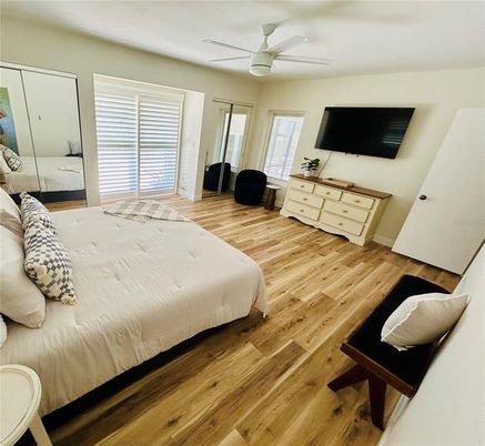 Bedroom, Interior, Wood Texture Flooring