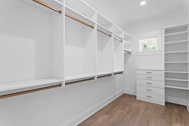 Interior, Recessed Lighting, Walk-in Closets, Wood Texture Flooring