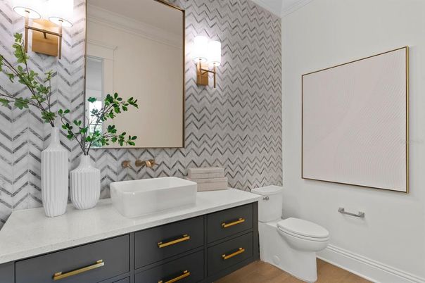 Bathroom, Interior, Wood Texture Flooring