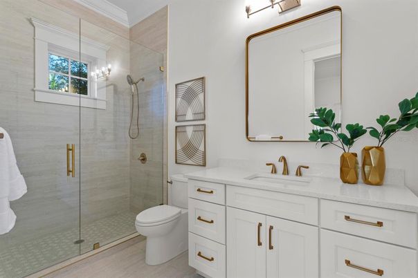 Bathroom, Glass Shower, Interior