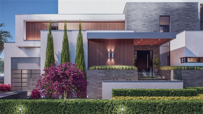 Exterior, Facade, Modern