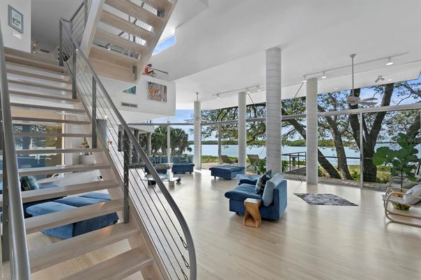 Interior, Pendant Lights, Wood Texture Flooring