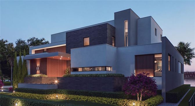Backyard, Exterior, Facade, Modern