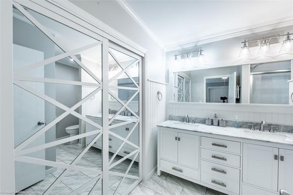 Bathroom, Dual Sink Vanities, Interior, Marble
