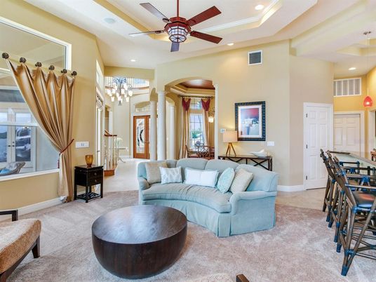 Interior, Living room, Recessed Lighting