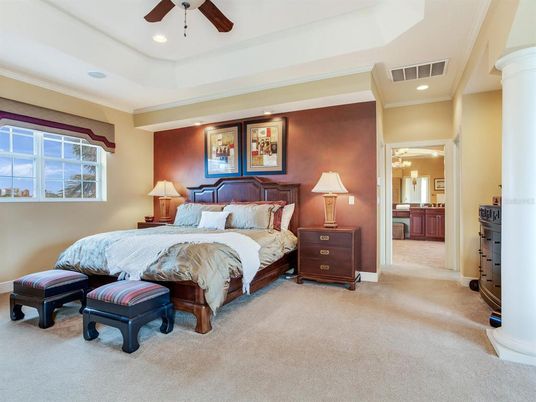 Bedroom, Interior, Recessed Lighting