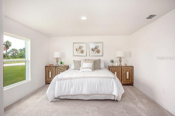 Bedroom, Interior, Recessed Lighting