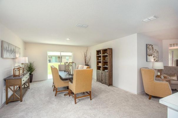Dining room, Interior, Recessed Lighting