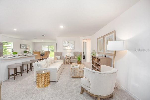 Dining room, Interior, Living room, Recessed Lighting